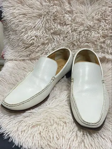 REGAL 리갈 로퍼 슬립온 화이트 가죽 26.5cm 남성용