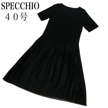 새상품급 SPECCHIO 스페치오 원피스 롱 비침 블랙 빅 사이즈