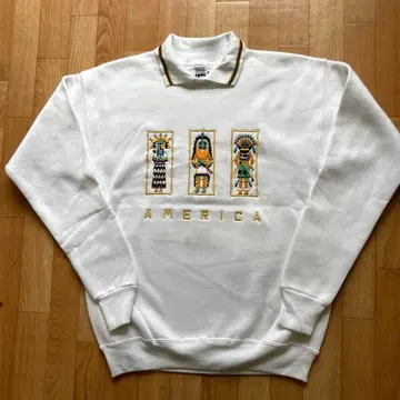 vintage 80s made in USA native sweat