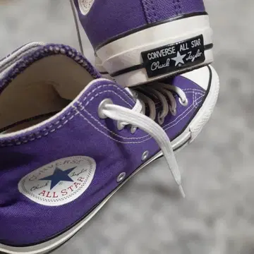 새상품급 CONVERSE 올스타 하이컷 24.5cm 퍼플 여성용