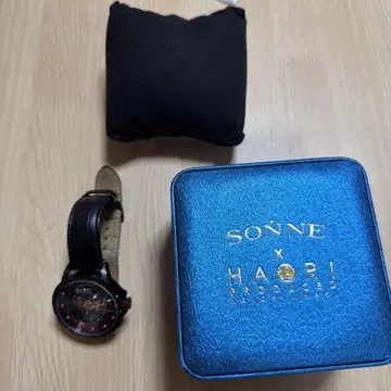 SONNE HAORI 스켈레톤 손목시계 블랙/레드