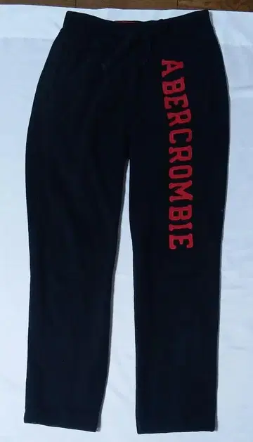 아바크롬비&피치 블랙 스웨트 팬츠