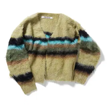 PERVERZE 24AW 더블 스트라이프 니트 가디건