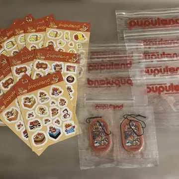 pupuland 교체용 봉투 투명 봉투 향기 나는 택 세트