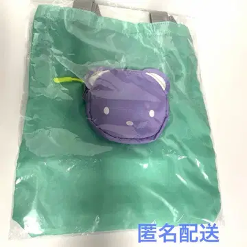 [ 미사용 새상품 ] 파밀리아 접이식 백 퍼플X그린