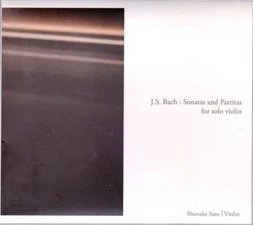 2CD 바흐 무반주 바이올린 전곡 사토 슌스케 2장 세트 데지팩 사양