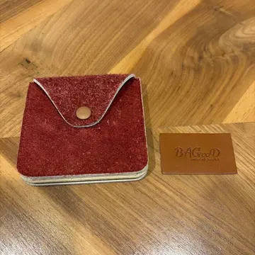 BAGooD 지갑 빨간색 일본제 가죽