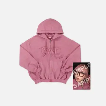 aespa PINK HOODIE [ WINTER 트레이딩 카드 포함 ]