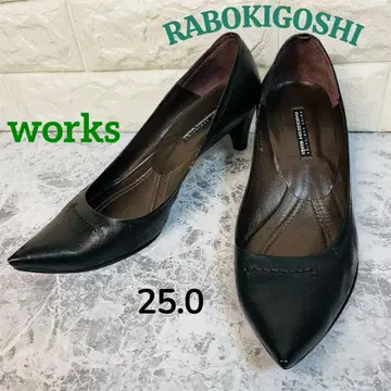 RABOKIGOSHI works 펌프스 25cm 블랙 스틸레토