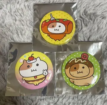 모치냐미 모구모구 카페 캔뱃지 오사카 한정판 타코야키