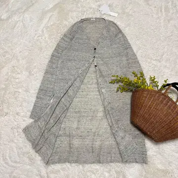 미사용 이치 ichi 린넨 가디건 겉옷 린넨 100% 프리