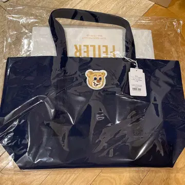 미개봉 새상품 FEILER 올드 테디 토트백 LL 사이즈 네이비