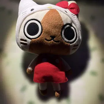 아이루 x 헬로키티 슈퍼 DX 봉제 인형 몬헌 키티