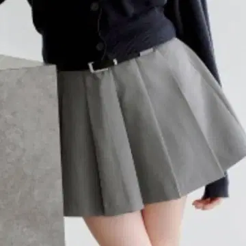 SNIDEL 레이어드 디자인 플리츠 스커트 쇼츠