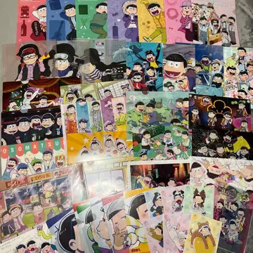 오소마츠 6쌍둥이 클리어 파일 묶음 판매 42장 세트