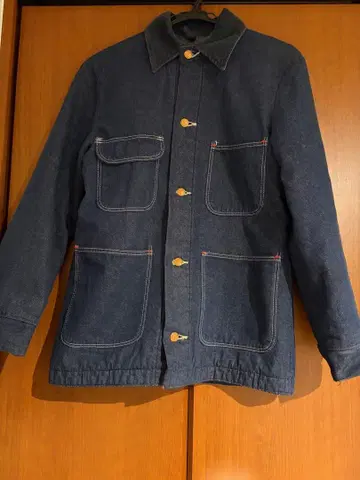 70's Wrangler 커버올 초어 코트 다크 네이비