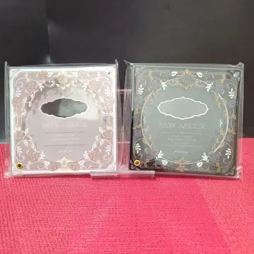 후쿠야 아르누보 로즈 아크릴 프레임 2개 세트 블랙 화이트