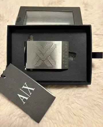 ARMANI EXCHANGE 실버 버클