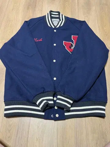 HOUSTON 바시티 자켓 네이비 XX-LARGE