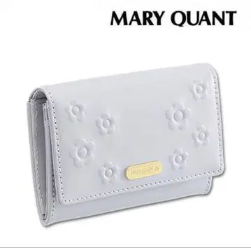 MARY QUANT 마리쿠와 사이드 데이지 엠보싱 카드 명함 케이스