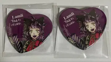 악마 집사와 검은 고양이 아쿠네코 라무 난자 하트 캔뱃지