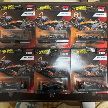 핫휠 맥라렌 F1 2025 모델 6대 세트