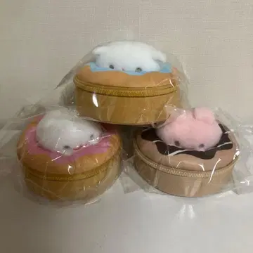 포메라니안 모찌 도넛형 봉제 인형 소품함 전 3종 세트