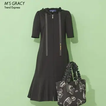 새상품급 M'S GRACY 엠즈 그레이시 2025 후드 부착 원피스 38