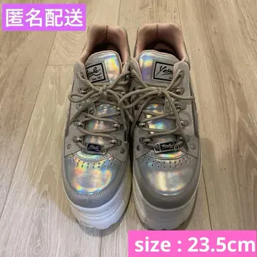 요스케 YOSUKE 우먼 홀로그램 통굽 스니커즈 23.5cm