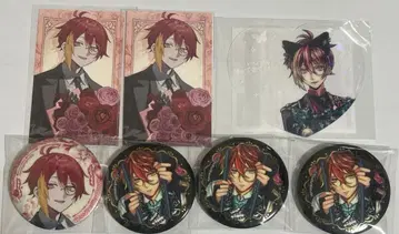 악마 집사와 검은 고양이 페네스 캔뱃지 꽃다발 카드 난자 클리어