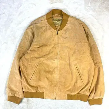 천연 가죽 가죽 자켓 3L 블루종 스웨이드 짧은 기장 빈티지 브라운