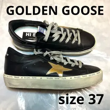 GOLDEN GOOSE 골든구스 하이스타 스니커즈 블랙 37