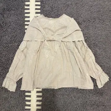 kazumi x Samansa Mos2 스톨부 레이스 블라우스