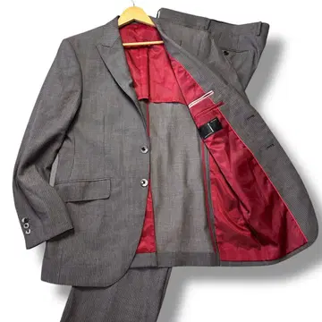 미스터 준코 수트 셋업 새상품급 스트라이프 그레이 ABL