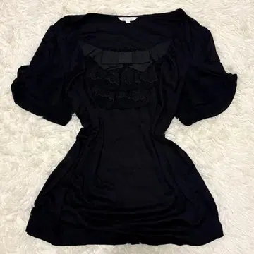 리본 프릴 반팔 y2k 공주 갸루 발레코어