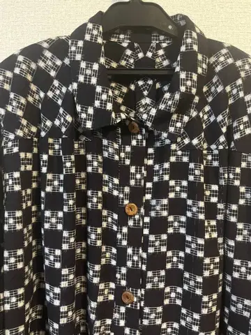 오오야부 쿠루메가스리 원피스 코트 일본제 카스리노야카타