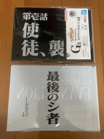 에반게리온 제일복권 G상 클리어 파일 2종 세트