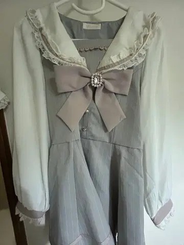 LIZLISA 세일러 카라 셋업 그레이