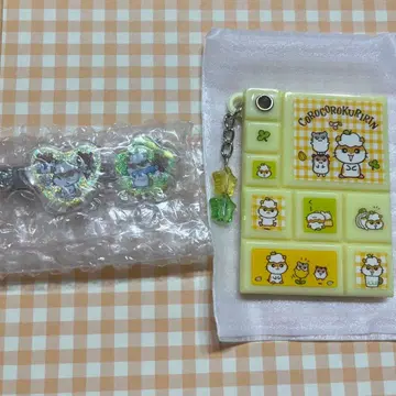 산리오 코로코로 밤린 가슴 두근 헤이세이 여자아이 미니 거울 구슬 씰