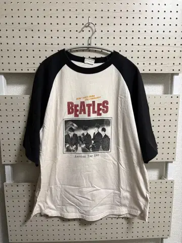 THE Beatles/더 비틀즈 사진 투어 프린트 래글런 티셔츠