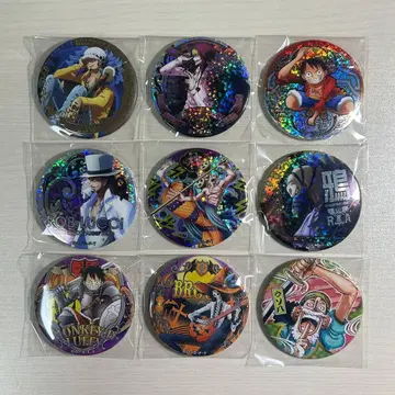 ONEPIECE 동료 캔뱃지 루피 로 코라손 루치 에넬 9종