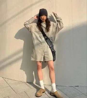 아메리 STRIPE SHIRT ROMPERS S 사이즈