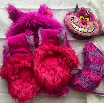 체셔 고양이 머플러 캡 미니백 꼬리