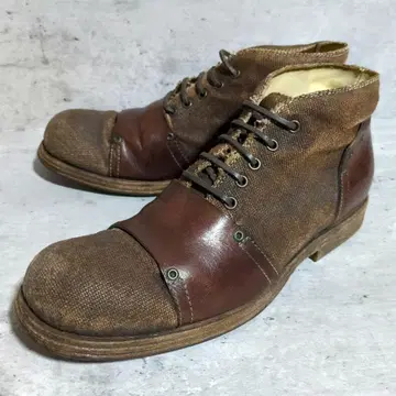 [ BUTTERO ] 레이스업 부츠 이소재 콤비 무골 아티산 Y2K