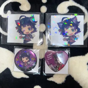 악마 집사와 검은 고양이 아쿠네코 라무리 난자타운 클리어 카드 캔뱃지