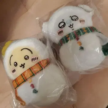 치이카와(먼작귀) 마스코트 눈사람 2개 세트
