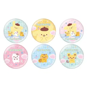 폼폼푸딩 유루카와 푸꾸리 트레이딩 캔뱃지 미개봉 산리오