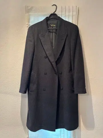 윈드아머 Wind Armor 캐시미어 100% 더블 브레스트 코트