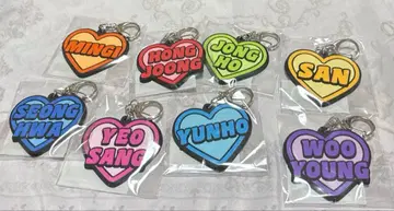 ateez 아티즈 오프라인 복권 러버 네임 키링 컴프