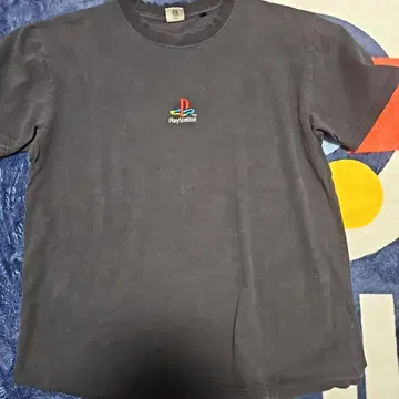 PlayStation 로고 T셔츠 XL 프레스 자수